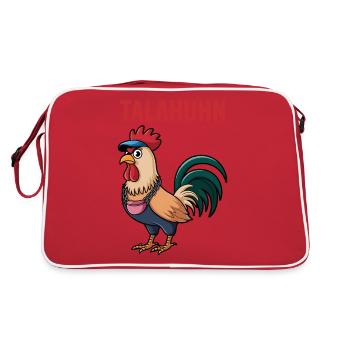Tala Chicken Talahon Meme Funny Saying TalaChicken - Retro Bag - red/white - Back