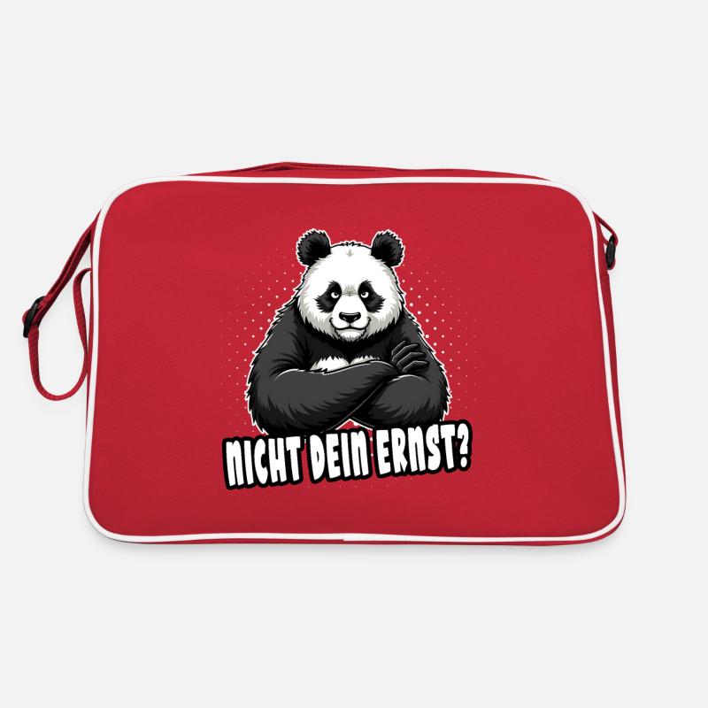 Pas sérieux ? Ours panda mignon Ours panda Sac Retro