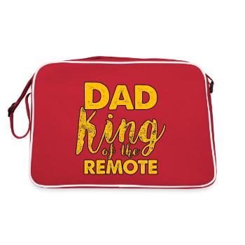 Dad King Of The Remote 3 - Retro Bag - red/white - Back