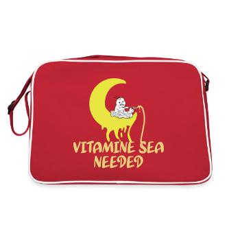 Vitamines Océan Utilisé Drôle - Sac Retro - rouge/blanc - Dos
