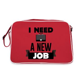 J’ai besoin d’un nouvel emploi 2 - Sac Retro - rouge/blanc - Dos