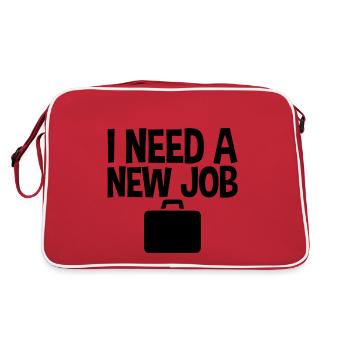 J’ai besoin d’un nouvel emploi 4 - Sac Retro - rouge/blanc - Dos