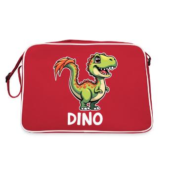 DINO - Retro Bag - red/white - Back