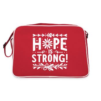 Hope is Strong - Retro Bag - red/white - Back