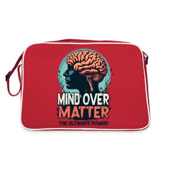 MIND OVER MATTER - Retro Bag - red/white - Back