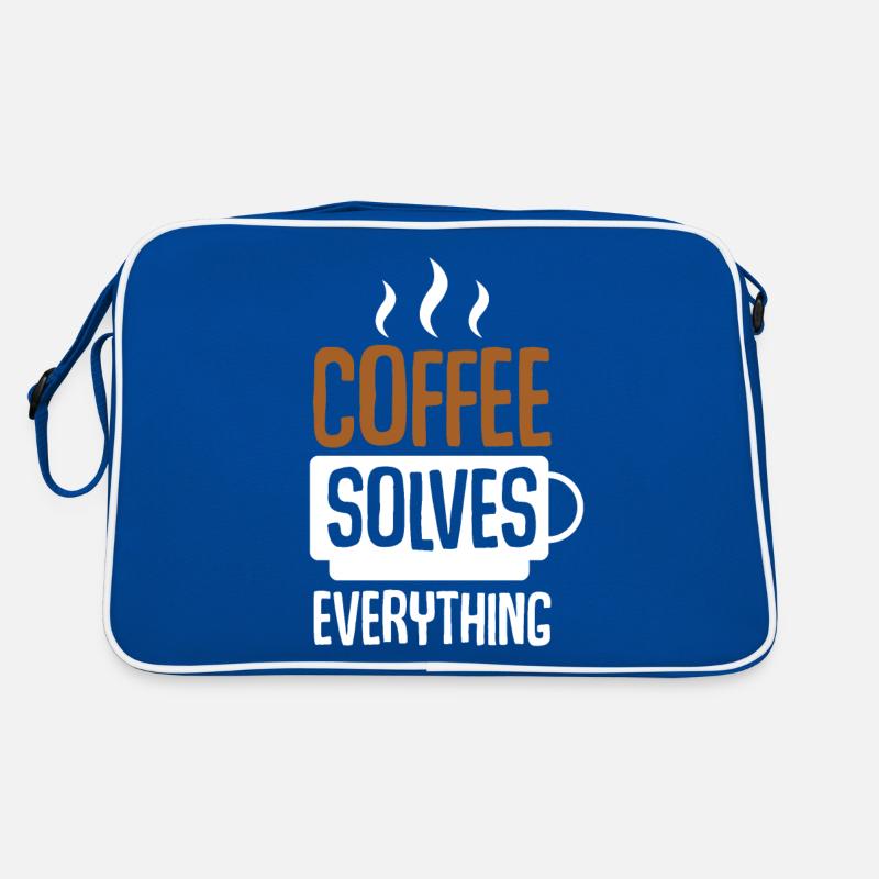 Coffee Solves Everything Retro Tasche