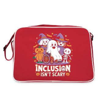 Halloween inclusion is not scary - Retro Bag - red/white - Back