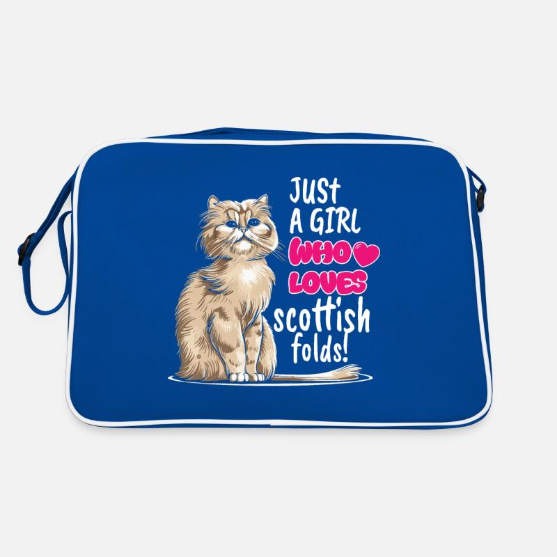 Scottish Fold Cat Retro Bag