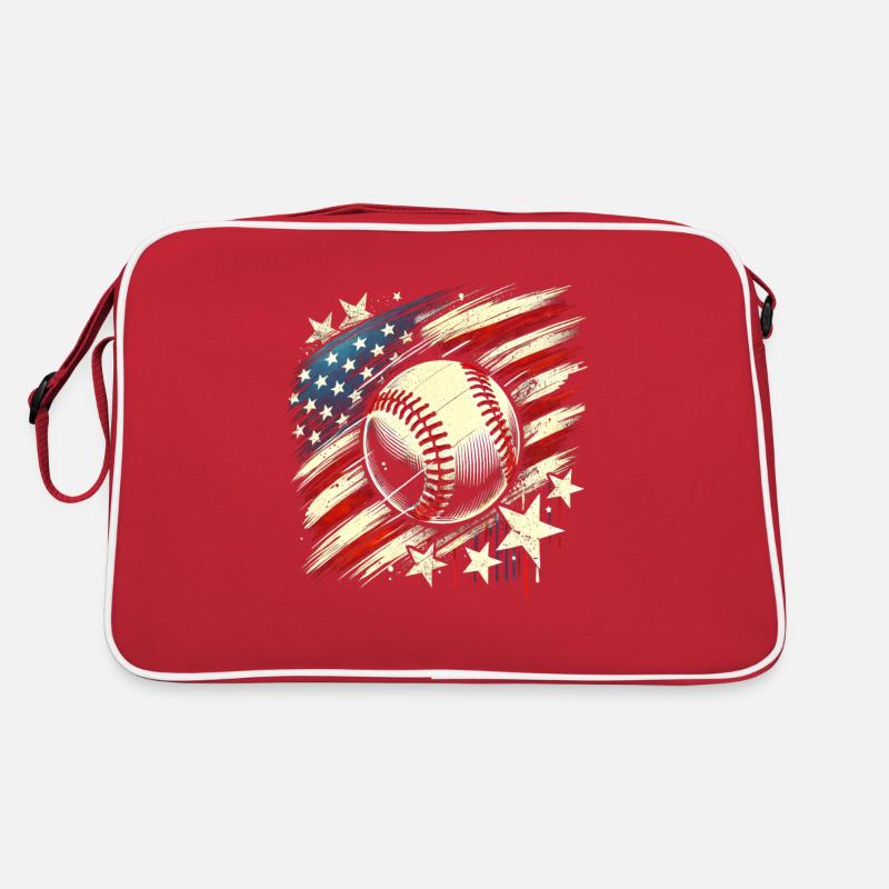 Baseball USA Conception grunge Sac Retro