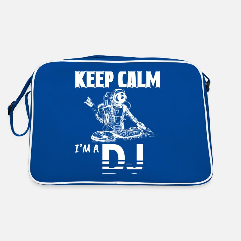 Keep Calm I'm A DJ Funny Deejay Disc Jockey Slogan Retro Bag