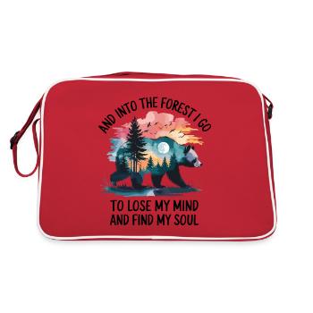 Nature Forest Resilience Relaxation Soul Time Out - Retro Bag - red/white - Back