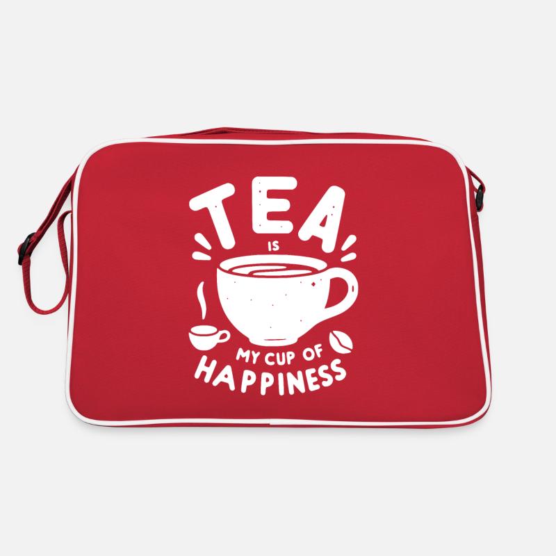 Tee ist meine Tasse Glück Retro Tasche