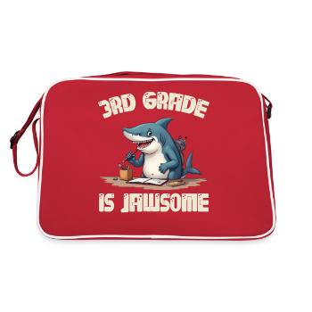La 3ème année est Jawsome 300 - Sac Retro - rouge/blanc - Dos