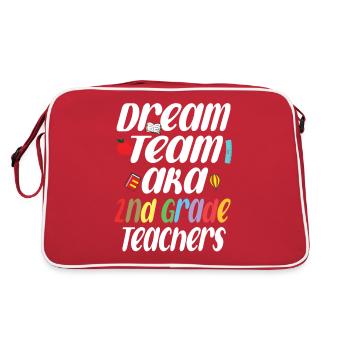 Dream Team AKA 2nd Grade Teachers - Retro Bag - red/white - Back