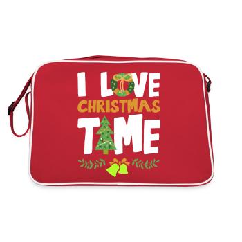 J’adore la période de Noël - Sac Retro - rouge/blanc - Dos
