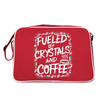 La force grâce aux cristaux et à la caféine - Sac Retro - rouge/blanc - Dos