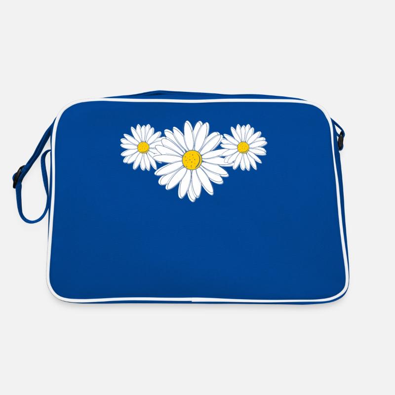 Schöne Gänseblümchenblüte Belle fleur de marguerite Sac Retro