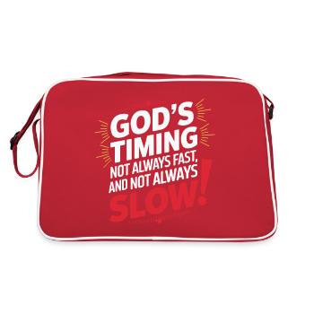 GOOD LUCK - Retro Bag - red/white - Back