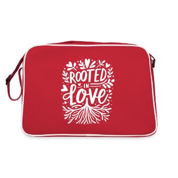 Rooted in Love - Retro Bag - red/white - Back