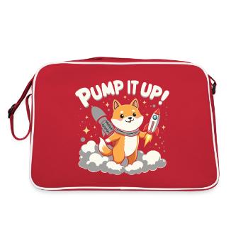 POMPE VERS LA LUNE - Sac Retro - rouge/blanc - Dos
