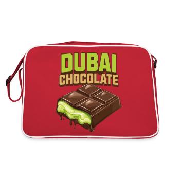 Dubai Chocolate Pistachios Pistachio Cream Chocolate - Retro Bag - red/white - Back