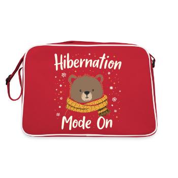 HIBERNATE - Retro Bag - red/white - Back