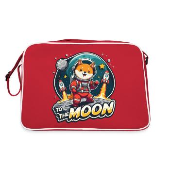 NOUS ALLONS SUR LA LUNE - Sac Retro - rouge/blanc - Dos