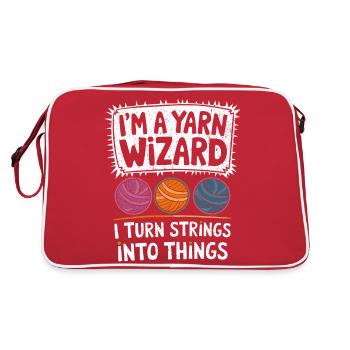 Knitting magic for creative minds - Retro Bag - red/white - Back