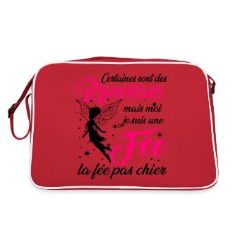 Certaines sont des princesses mais moi je suis fée - Sac Retro - rouge/blanc - Dos