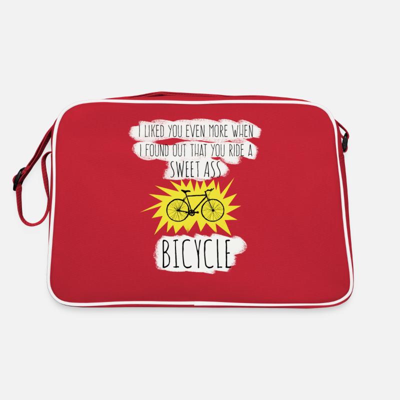 I liked you even more - Sweet Ass Bicycle Retro Tasche