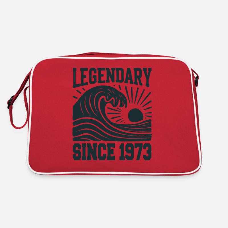 Legendary Since 1973 Birthday Wave Retro Bag