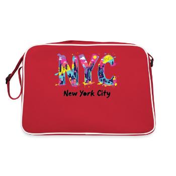 New York – Horizon de New York New York - Sac Retro - rouge/blanc - Dos