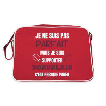 Supporter Bordeaux Parfait Rugby - Sac Retro - rouge/blanc - Dos
