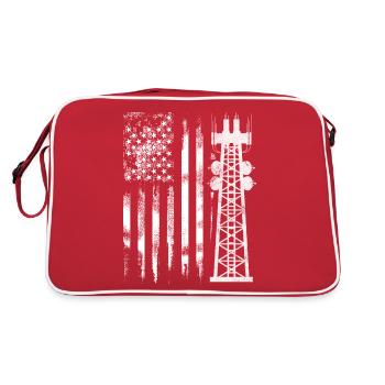 Patriotic Tower Climber Transmission Service - Retro Bag - red/white - Back
