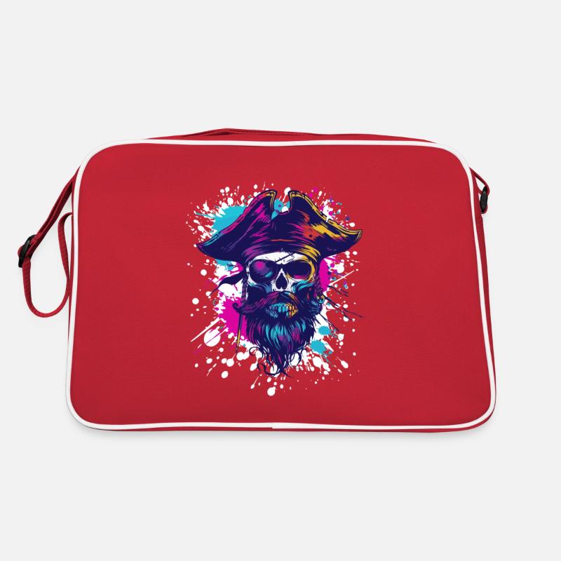 Crâne de pirate Sac Retro