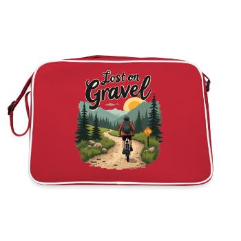 Perdu sur le gravier Vélo de gravier Vélos de gravier - Sac Retro - rouge/blanc - Dos