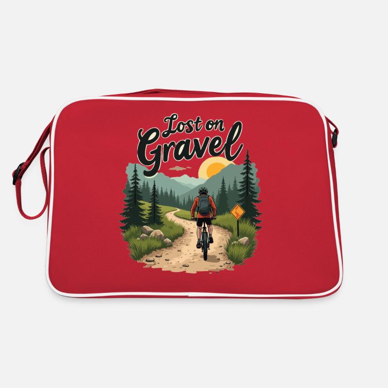 Perdu sur le gravier Vélo de gravier Vélos de gravier Sac Retro