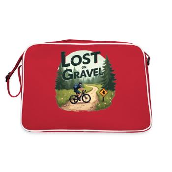 Perdu sur le gravier Vélo de gravier Vélos de gravier - Sac Retro - rouge/blanc - Dos