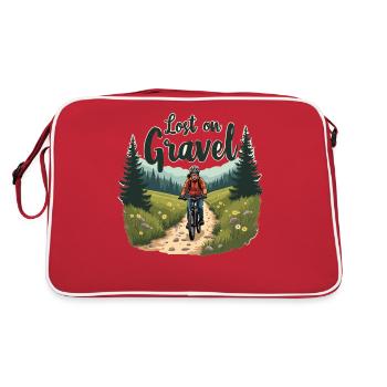 Perdu sur le gravier Vélo de gravier Vélos de gravier - Sac Retro - rouge/blanc - Dos