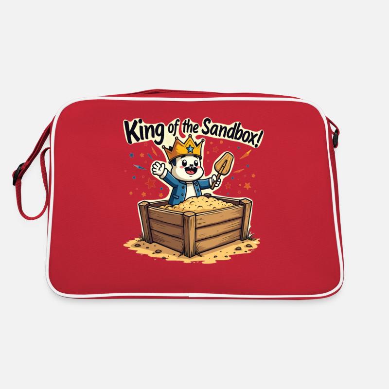 Roi du bac à sable - Motif drôle d’enfants Sac Retro