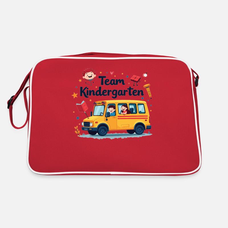 Team Kindergarten – Un design mignon pour les enfants Sac Retro