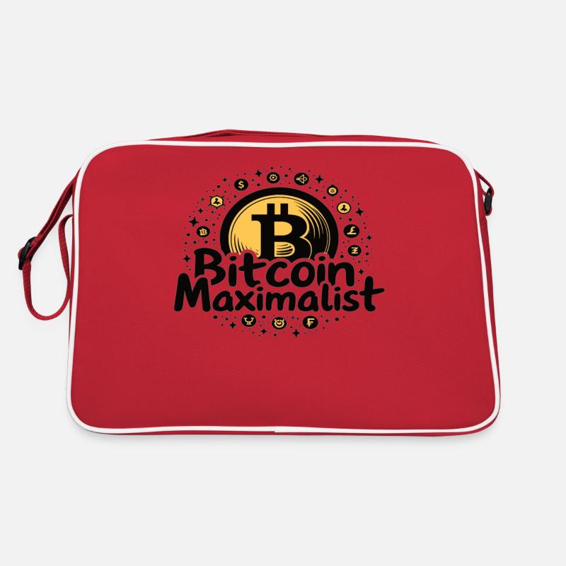 Bitcoin Maximalist – Stylisches Krypto Design Retro Tasche