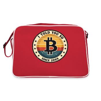 Retro Bitcoin Design - Crypto Fashion pour - Sac Retro - rouge/blanc - Dos