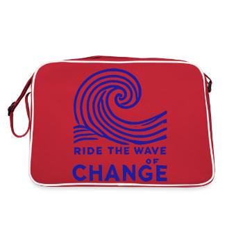 Ride the wave of change - Sac Retro - rouge/blanc - Dos