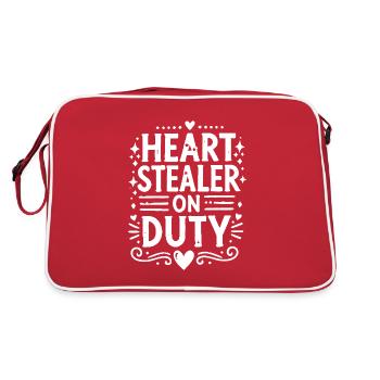 Heart Stealer on Duty - Retro Bag - red/white - Back