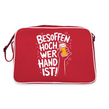 Majorque Party Saying - Ivre Qui Est Main - Sac Retro - rouge/blanc - Dos