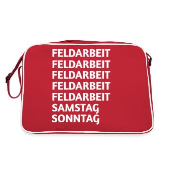 Field work - Retro Bag - red/white - Back