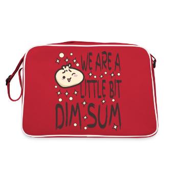 Un peu de dim sum - Sac Retro - rouge/blanc - Dos