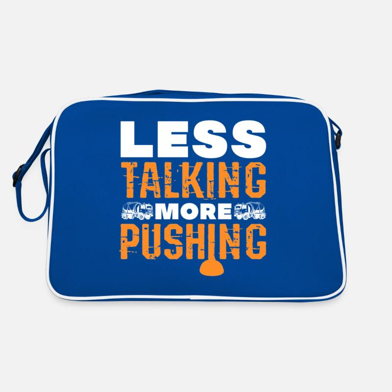 Less Talking More Pushing Sewer System Septic Tank Retro Tasche