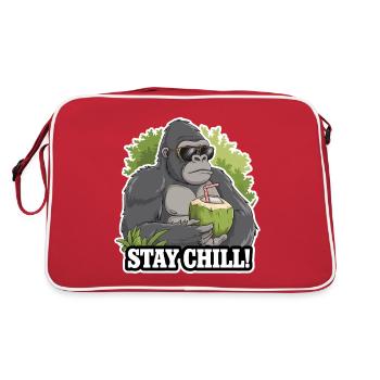 RESTEZ COOL - Sac Retro - rouge/blanc - Dos